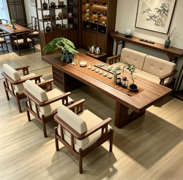 新中式商业空间家具定制配套
